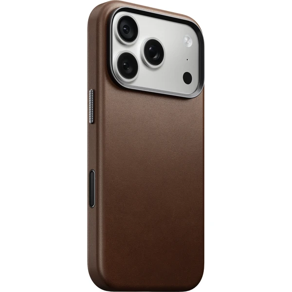 Nomad Traditional Leather MagSafe kožený kryt iPhone 17 Pro/18 Pro Brown - Pouzdra - Obrázek deb10394195b42e79173ba5fdab9fa4b