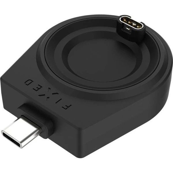 FIXED Nabíjecí USB-C adaptér pro Garmin Fenix 5/6/7/7X/8, Epix, Venu 2/3/3S, Vívoactive 3/4/5 černý - Nabíječky - Obrázek decac624e4e74123a1bc773201e21696