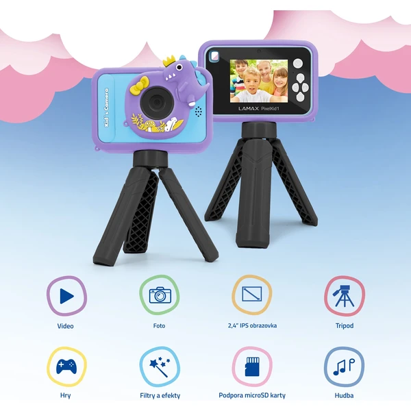LAMAX PixelKid1 dětský fotoaparát modrý - Fotoaparáty - Obrázek decc24ba933040c7a74cf5ea617fb000