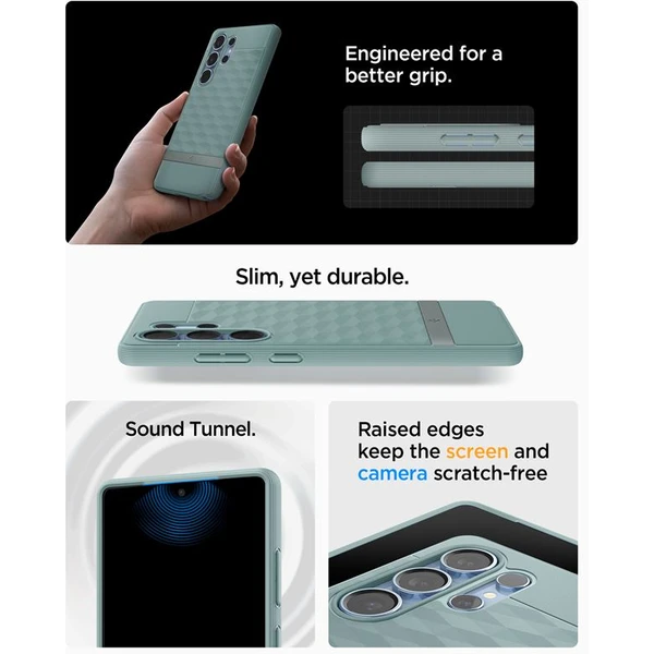 Spigen Parallax MagSafe kryt Samsung Galaxy S25 Ultra zelený - Pouzdra - Obrázek dee2c8bf5d1a4667a9491d5b7ab7588f