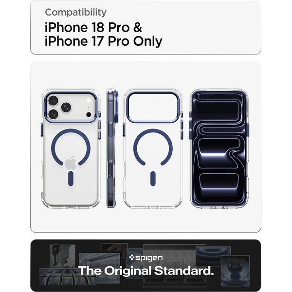 Spigen Ultra Hybrid Optik S MagSafe kryt iPhone 18 Pro/17 Pro clear deep blue - Pouzdra - Obrázek def678af58fa4776bd9d6659eb04ceec