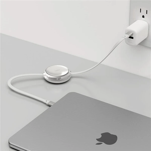 iOttie 100W Retractable samonavíjecí USB-C kabely (2 ks) bílé - Kabely a redukce - Obrázek df00d08d3b254659be964c10aae27ceb