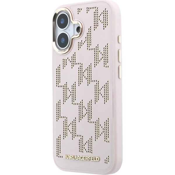Karl Lagerfeld PU Perforated Monogram MagSafe kryt iPhone 17 růžový - Pouzdra - Obrázek df0a98b57d0d4a6e83901b17b03dfd2b