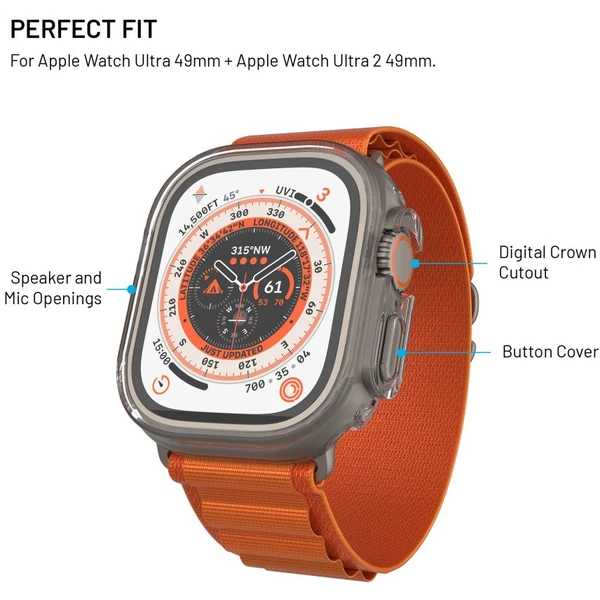 FIXED Pure Watch pouzdro s temperovaným sklem Apple Watch Ultra 49mm čiré - Pouzdra - Obrázek df0bce0a037745d883dde45c6e6ed057