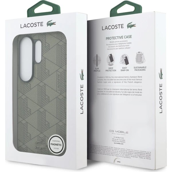 Lacoste PVC Blend Monogram Magnetic kryt Samsung Galaxy S26 Ultra khaki - Pouzdra - Obrázek df2a6d1df3f0474a85466e27fe930c03