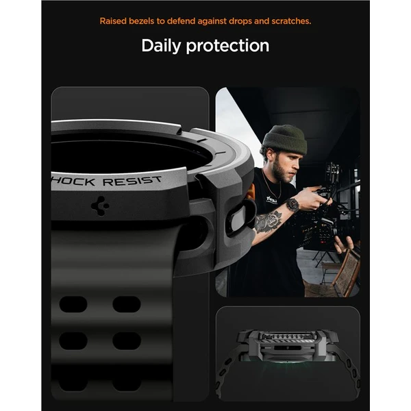 Spigen Rugged Armor kryt Galaxy Watch8 Classic (46mm) matně černý - Pouzdra - Obrázek df38a2c511514fd2bf083aa906639a27