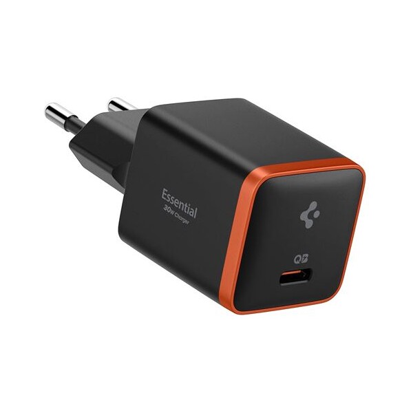Spigen Essential (30W) USB-C nabíječka černá