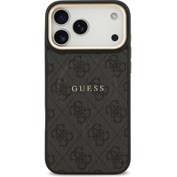 Guess PU Leather 4G Gold Frame MagSafe kryt iPhone 17 Pro Max černý - Pouzdra - Obrázek dfb077a32e5443cbbbc803404debab4e