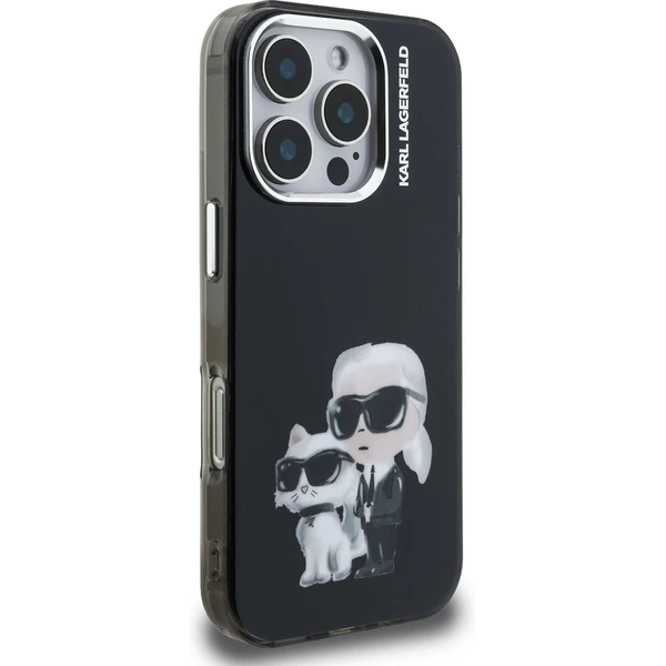 Karl Lagerfeld IML Aquarelle Karl and Choupette kryt iPhone 16 Pro černý - Pouzdra - Obrázek dfc5bcb7d3b44509a8ed8c250146fbac