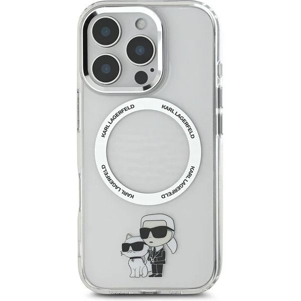Karl Lagerfeld IML Karl and Choupette MagSafe kryt pro iPhone 16 Pro Max čirý - Pouzdra - Obrázek dfd39d7b4c534c4b81d442864f0a2c1d