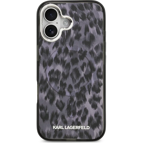Karl Lagerfeld IML Leopard MagSafe kryt iPhone 17 šedý - Pouzdra - Obrázek dfe29d5df6b94a68af1a8fd1ed536235