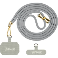 OBAL:ME NeckTag Allure popruh na telefon světle šedý - Popruhy a crossbody