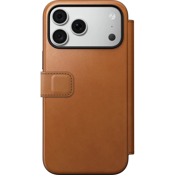 Nomad Modern Leather Folio (Horween) MagSafe kožené pouzdro iPhone 17 Pro Max/18 Pro Max Saddle - Pouzdra - Obrázek dffd194e0fad493fa7e852da58769e5a