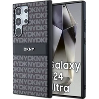 DKNY PC/TPU Repeat Pattern Tonal Stripe kryt Samsung S24 Ultra černý - Pouzdra