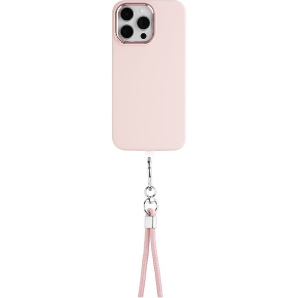 FIXED NeckUni univerzální šňůrka pro telefony se zadním krytem růžová