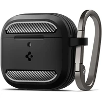 Spigen Rugged Armor pouzdro AirPods 4 matně černé - Pouzdra