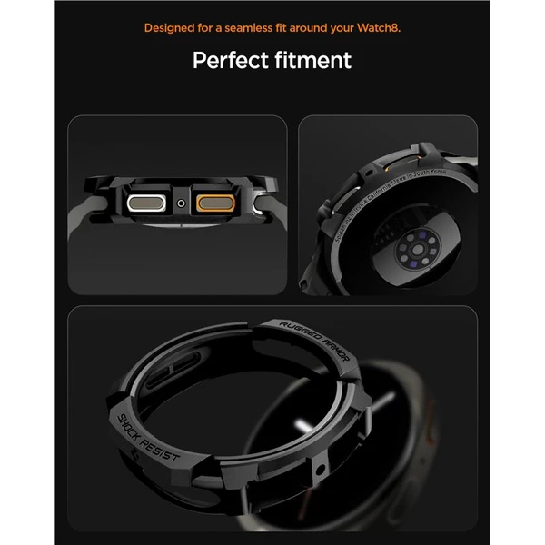 Spigen Rugged Armor kryt Galaxy Watch8 (44mm) matně černý - Pouzdra - Obrázek e04e2e2bc61e4dc2891df48177d0a41d