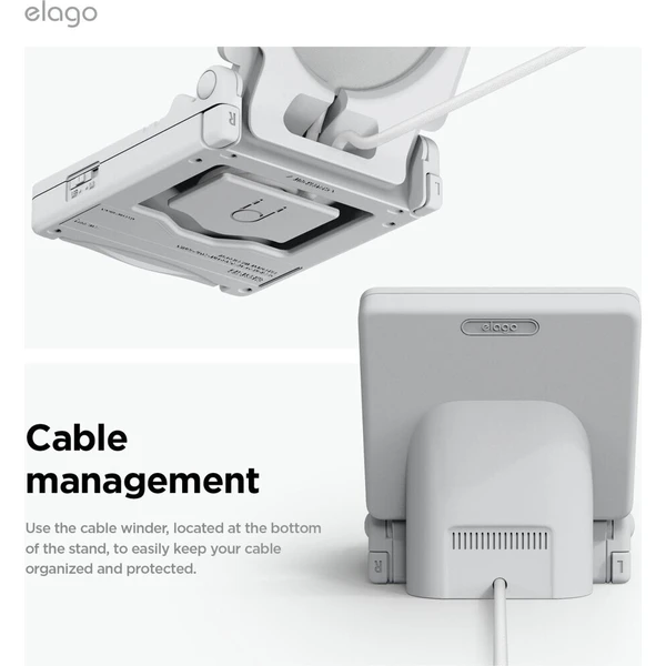 ELAGO Retro W5 Magsafe iPhone stojánek bílý - Držáky - Obrázek e06beeea080744b6a8788649f74cccd7