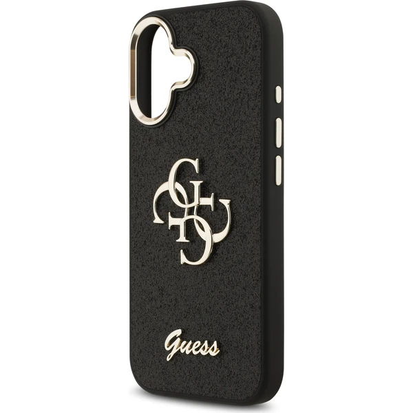 Guess PU Fixed Glitter 4G Metal Frame kryt iPhone 17 černý - Pouzdra - Obrázek e0741768b92641db9852e97d2e20047d