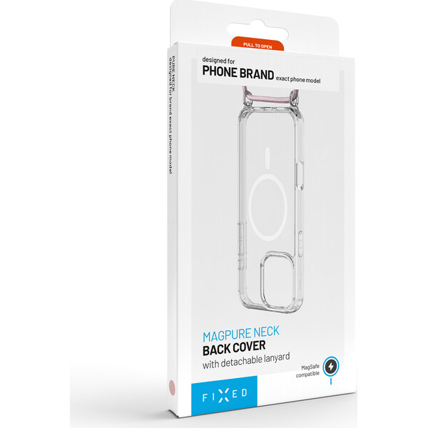 FIXED MagPure Neck kryt s růžovou šňůrkou na krk pro Apple iPhone 18 Pro - Pouzdra - Obrázek e07445cd754d47788162e239bbc72610