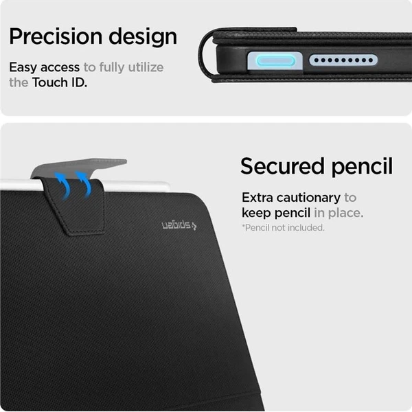 Spigen Liquid Air Folio pouzdro Apple iPad Air 10,9 (20/22), 11" (24/25/26) černé - Pouzdra - Obrázek e074c079915a47f1a535960c578cbd10