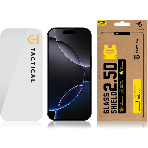 Tactical Glass Shield 2.5D sklo pro Apple iPhone 16 Pro čiré - Ochranné folie a skla - Obrázek e07c93a1951241c7b5369be8bad82c6b
