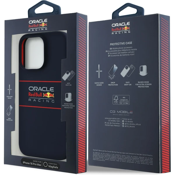 Oracle Red Bull Racing Silicone Horizontal Logo MagSafe kryt iPhone 16 Pro Max modrý - Pouzdra - Obrázek e0d0af9c71094e909b9919e5e47e6265