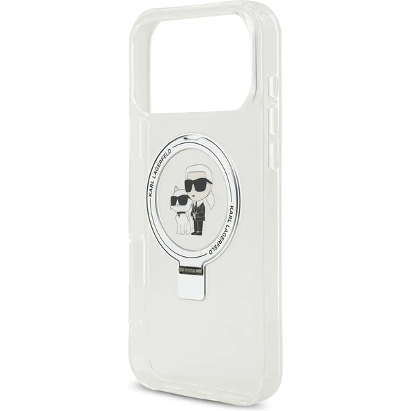 Karl Lagerfeld Ringstand Karl and Choupette MagSafe kryt iPhone 17 Pro Max bílý - Pouzdra - Obrázek e0d2fbcc6aed45b19d15c3ff7cb68e54