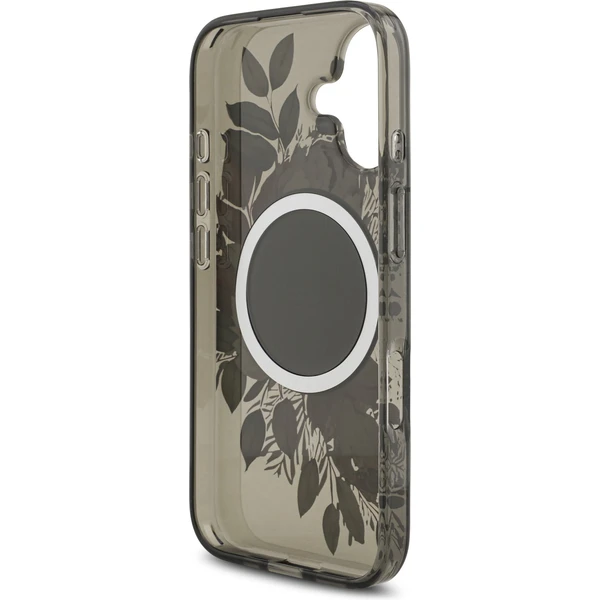 Guess IML Flowers Strap MagSafe kryt iPhone 17 černý - Pouzdra - Obrázek e0f5d9c0355d40099847d4a0be784c30