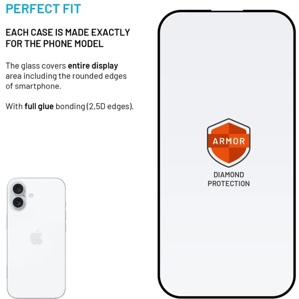 FIXED Armor 2,5D sklo s Anti-dust a AR vrstvou Apple iPhone 15/16 - Ochranné folie a skla - Obrázek e0ff93de2bc84c1b8b54a3a14331c0f0