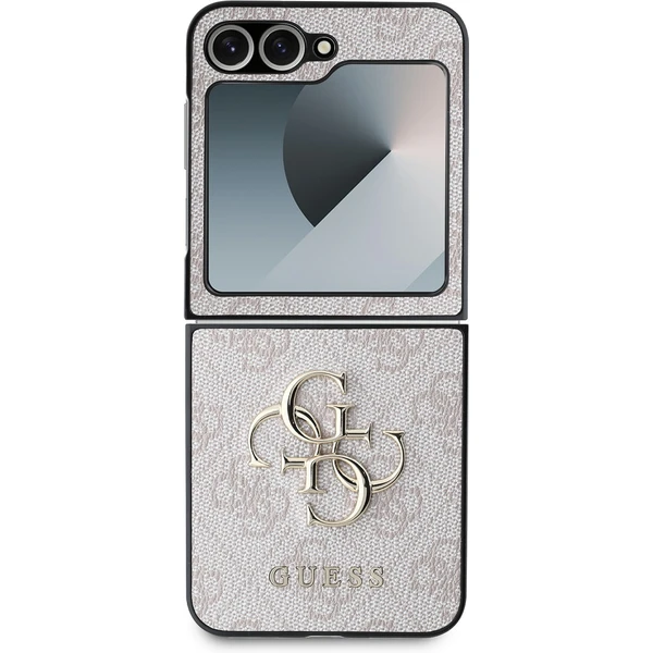 Guess PU 4G Metal Logo kryt Samsung Galaxy Z Flip 6 růžový - Pouzdra - Obrázek e11e5f4fa4a243b9b80854da7c8a627e