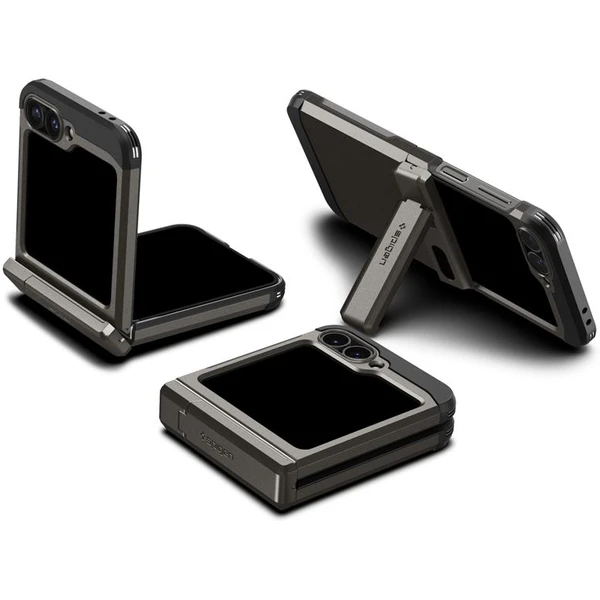 Spigen Tough Armor Pro kryt Samsung Galaxy Z Flip6 gunmetal - Pouzdra - Obrázek e1227f32e9724c3c90b4600015e6fac1