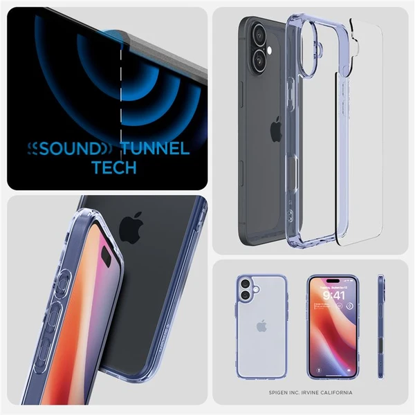 Spigen Ultra Hybrid kryt iPhone 16 sky crystal - Pouzdra - Obrázek e136ced3ff084ec39ae79adb28a304ed