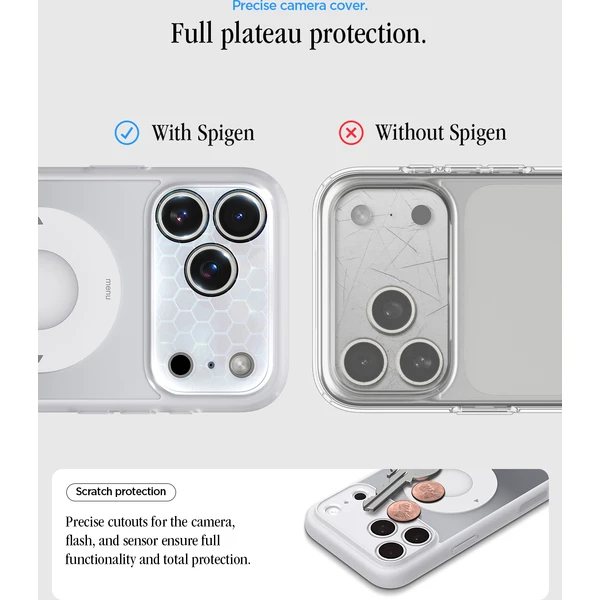 Spigen Ultra Hybrid MagSafe kryt iPhone 18 Pro/17 Pro classic silver - Pouzdra - Obrázek e13c03b807364f6d8945f3260c160dce