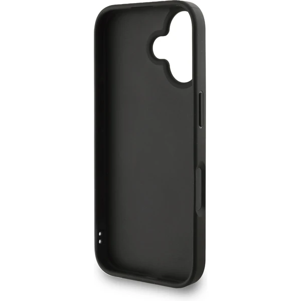 Guess PU 4G Metal Logo Strap kryt iPhone 16 černý - Pouzdra - Obrázek e1697e4655914eac8266c6e48414f92c
