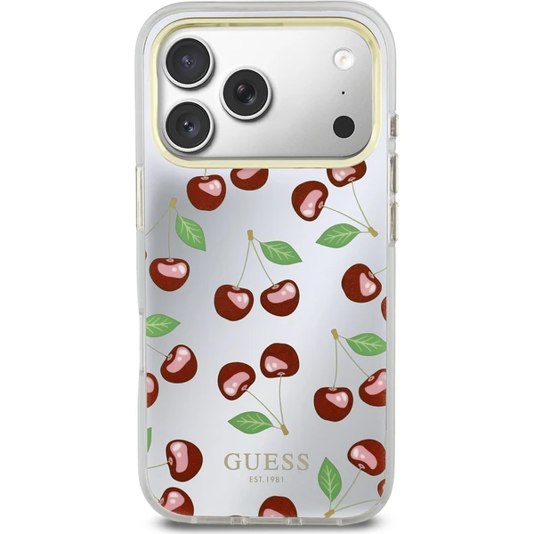 Guess PC/TPU Mirror Glitter Cherry MagSafe kryt iPhone 17 Pro Max - Pouzdra - Obrázek e1827900066d404894f944f43919aa9d