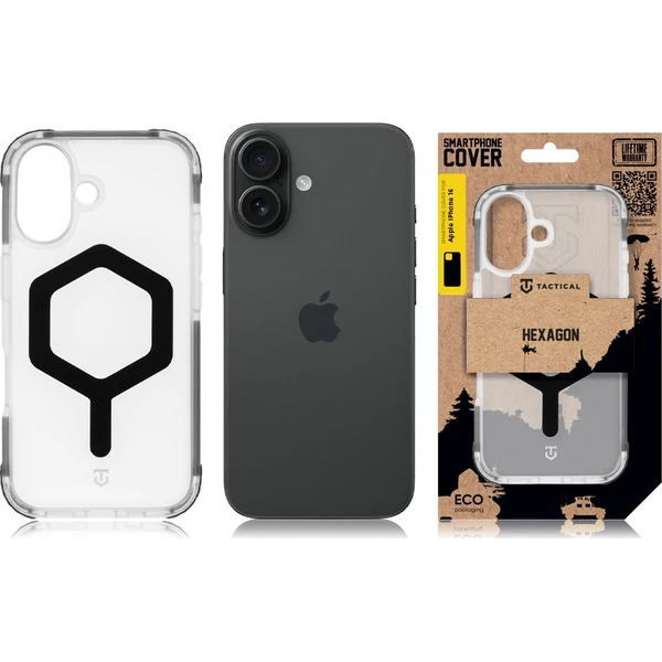 Tactical MagForce Hexagon kryt Apple iPhone 16 černý - Pouzdra - Obrázek e1cc9e7db5764e28905a85c3ee04bb3c