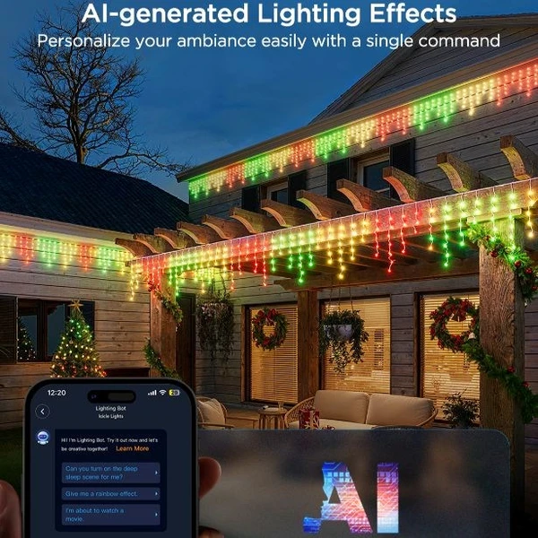 Govee Smart LED dekorativní rampouchy RGB Matter, 10m - Chytrá osvětlení - Obrázek e1cfc8b5ab19449e84be33b4b1f64ebc