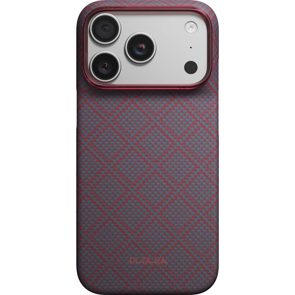 Pitaka Edge Case Argyle MagSafe kryt iPhone 18 Pro Blue's Red - Pouzdra - Obrázek e1dbfb0cf1224fb3b8514a1be2fcd2d3