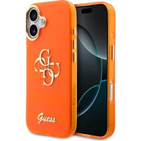 Guess IML 4G Script Metal Logo kryt iPhone 17 oranžový - Pouzdra
