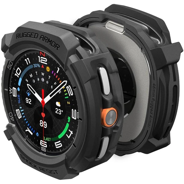 Spigen Rugged Armor kryt Galaxy Watch8 Classic (46mm) matně černý - Pouzdra - Obrázek e1f282145456464cabc43ba37de0fb63