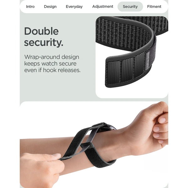 Spigen Athlex Air Active řemínek Google Pixel Watch 5/4/3 41mm/2/1 black/grey - Řemínky - Obrázek e1f56589146e401580cbe32fe08f102c