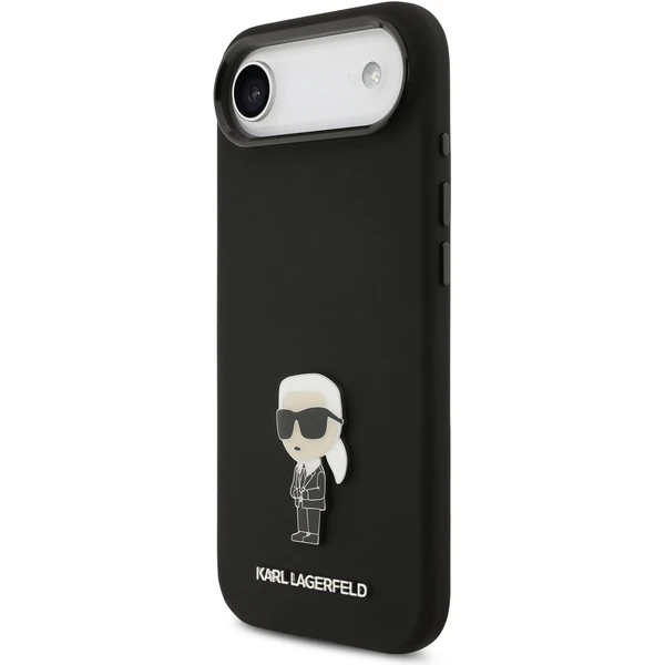 Karl Lagerfeld Liquid Silicone Metal Ikonik kryt iPhone Air černý - Pouzdra - Obrázek e1f6c8c896bd4966bbb61605ce9d3251