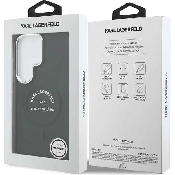 Karl Lagerfeld PU RSG Logo Magnetic kryt Samsung Galaxy S26 Ultra černý - Pouzdra - Obrázek e1fae15c6f08477a82d7624757257cf5