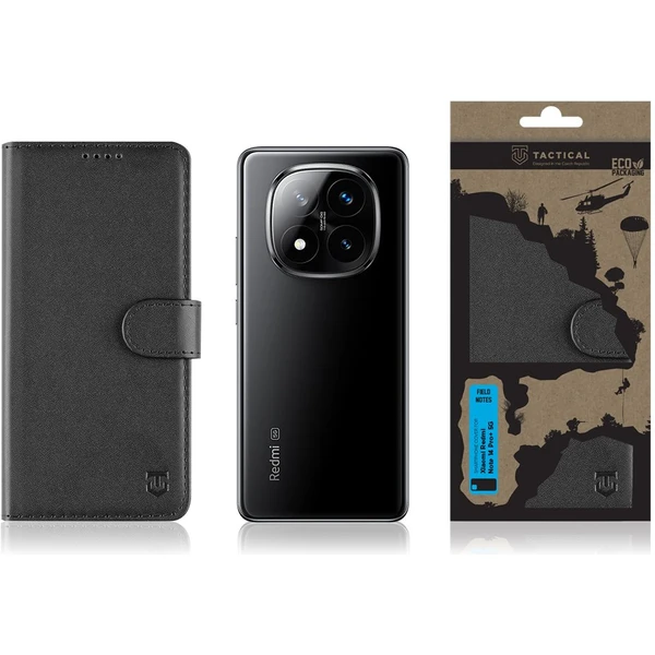 Tactical Field Notes pouzdro Xiaomi Redmi Note 14 Pro+ 5G černé - Pouzdra - Obrázek e20fd5b49f6147ae949cdeedabee5764
