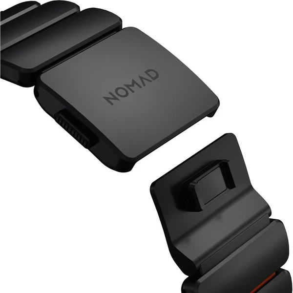 Nomad Stratos Band FKM řemínek Apple Watch 45/46/49mm Black Titanium/Ultra Orange - Řemínky - Obrázek e213dae0f4f942a4ba8f612d074dbb85