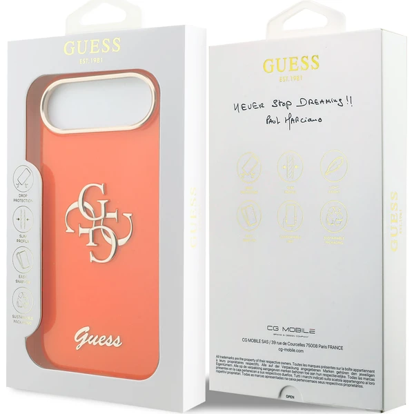 Guess IML 4G Script Metal Logo kryt iPhone Air oranžový - Pouzdra - Obrázek e216743c0a334ecb8e4bfd8159c97c24