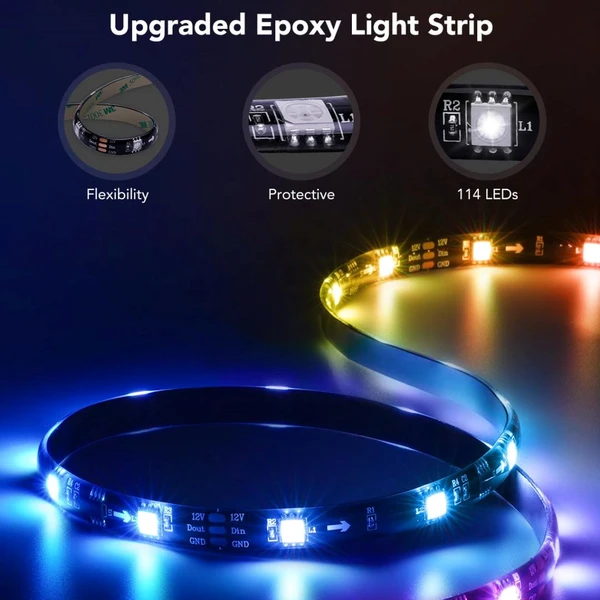 Govee TV 40-50" SMART LED podsvícení RGBIC - Chytrá osvětlení - Obrázek e237359f397c4910b0dc879b9a5115f0