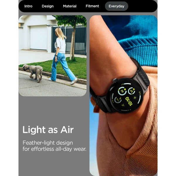 Spigen Lite Fit X V2 řemínek Google Pixel Watch 4/3 45mm černý - Řemínky - Obrázek e247b0c649af42be93d4455043468402