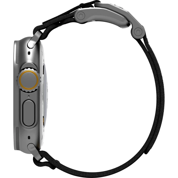 Aulumu A11 Mag Buckle Slim řemínek Apple Watch 49/46/45/44/42mm Silver Buckle/Black Strap - Řemínky - Obrázek e25b69689f904046a168694288358588